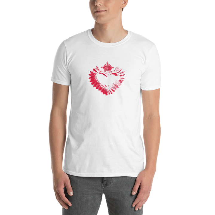 T-Shirt Men - Darker Hearts, Red Heart