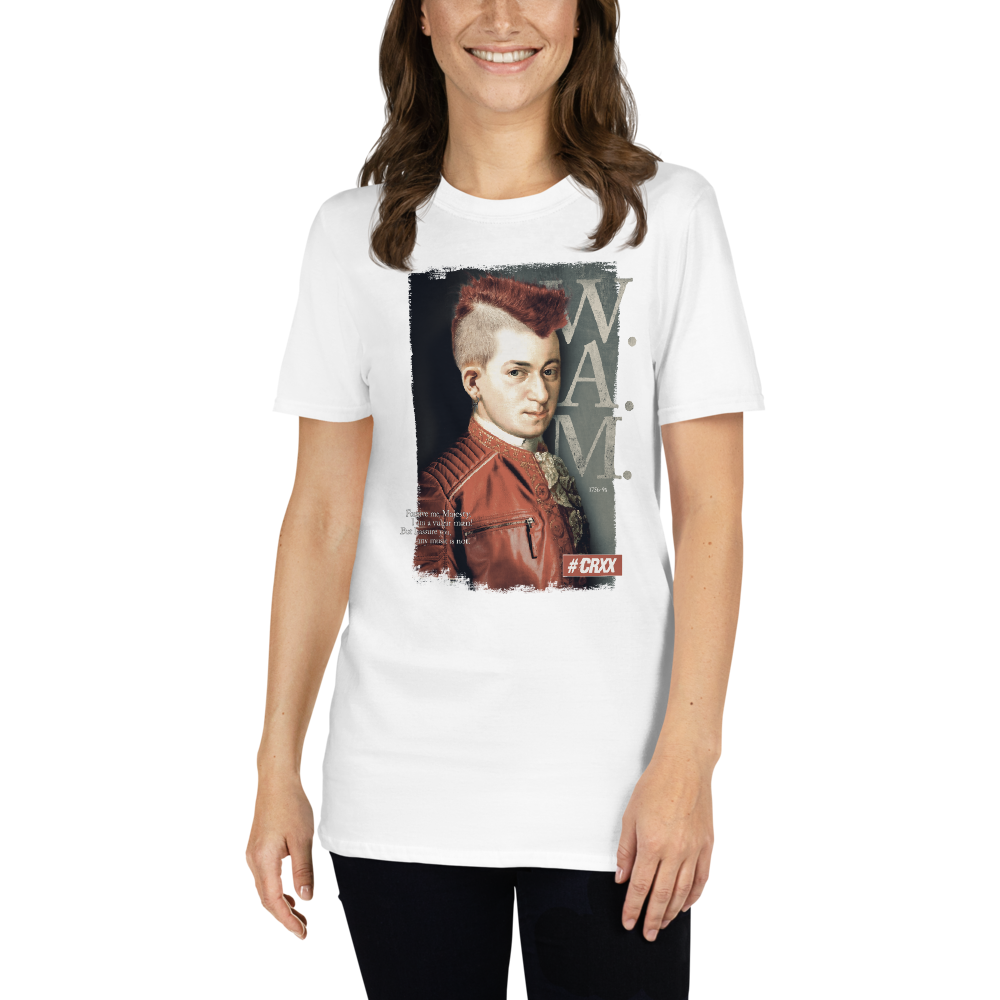 T-Shirt Damen - Mozart Punk Irokese