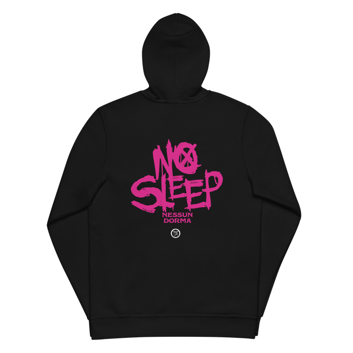 Zipper hoodie men - No Sleep (Nessun Dorma), pink