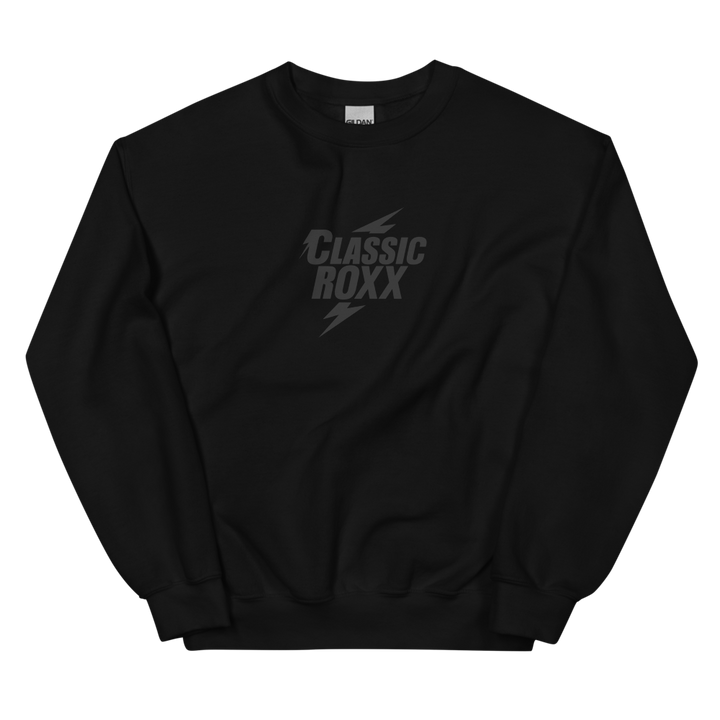 Pullover Herre - Klassisk RoXX Logo, sort på sort