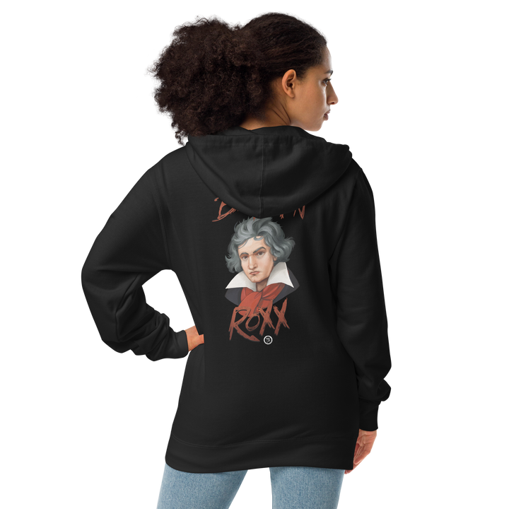 Zipper Hoodie made of fleece for women - Beethoven RoXX