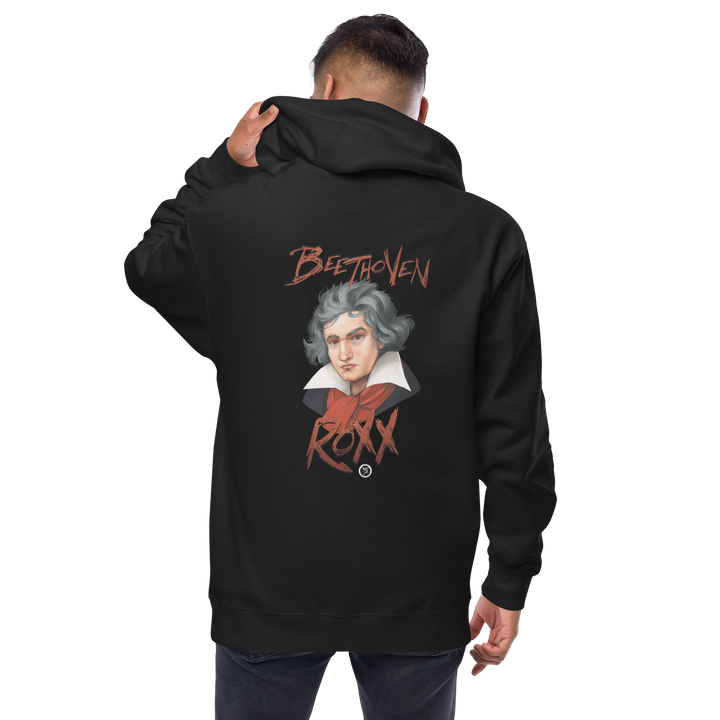 Zipper Hoodie made of fleece for men - Beethoven RoXX