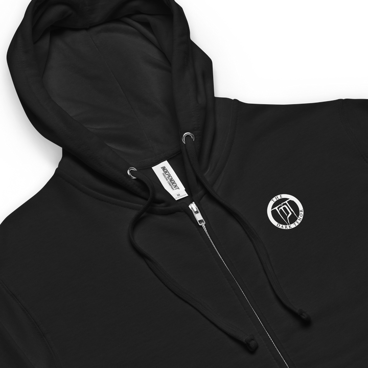 Zipper hoodie made of fleece - When You Roar, white