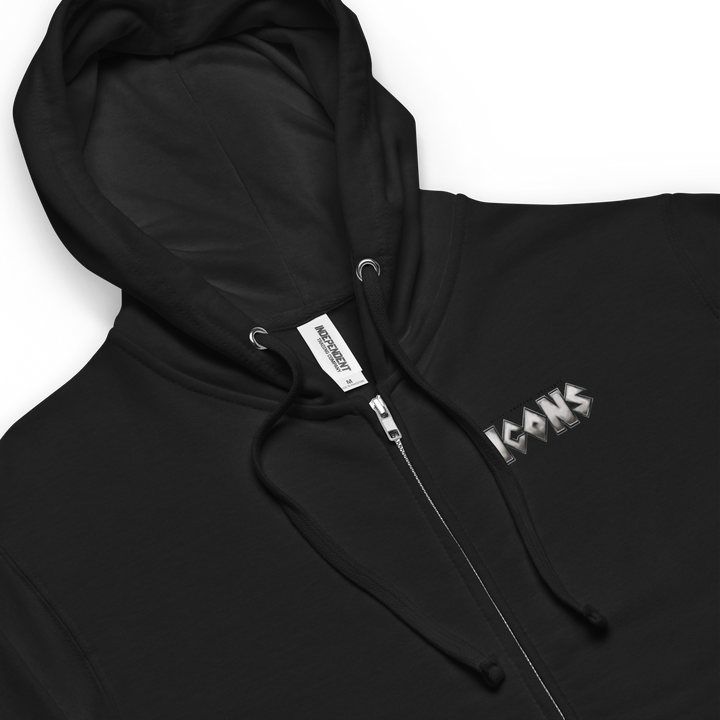 Zipper Hoodie aus Fleece Damen - Icons