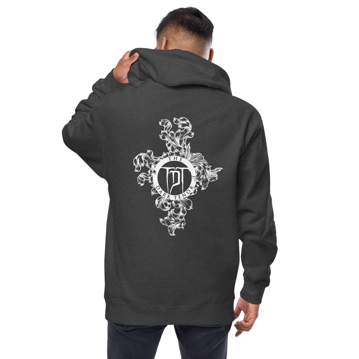 Men's Fleece Zipper Hoodie - Crest Floral