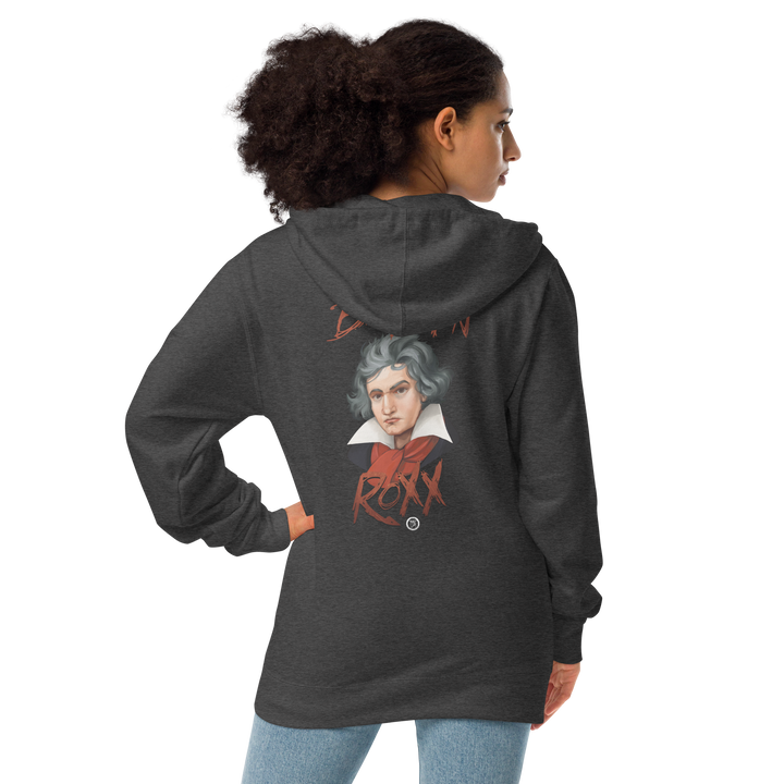 Zipper Hoodie made of fleece for women - Beethoven RoXX