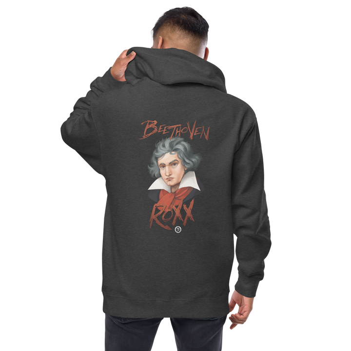 Zipper Hoodie made of fleece for men - Beethoven RoXX