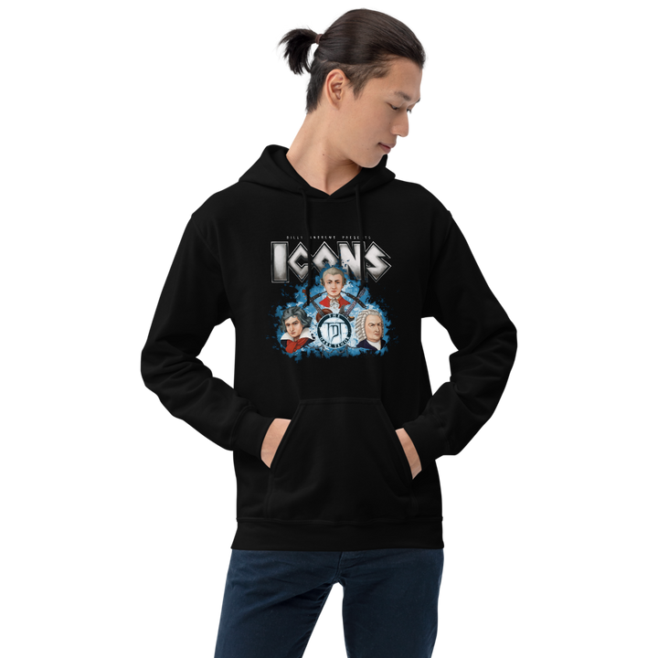 Hoodie Men - ICONS TRIO, black