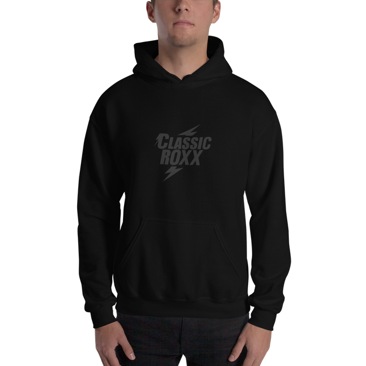 Hoodie Men - Classic RoXX Logo, black on black