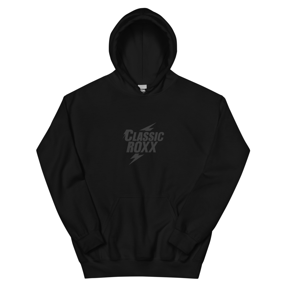 Hoodie Men - Classic RoXX Logo, black on black