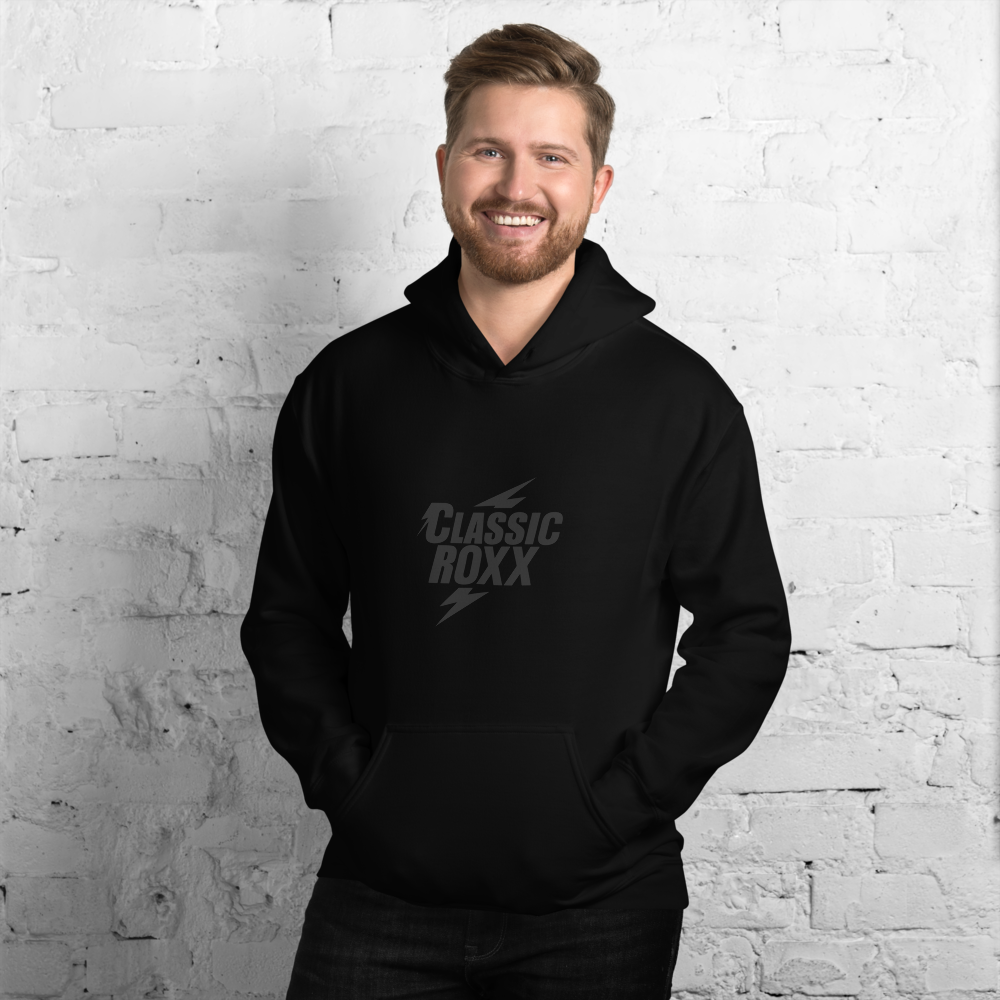 Hoodie Men - Classic RoXX Logo, black on black