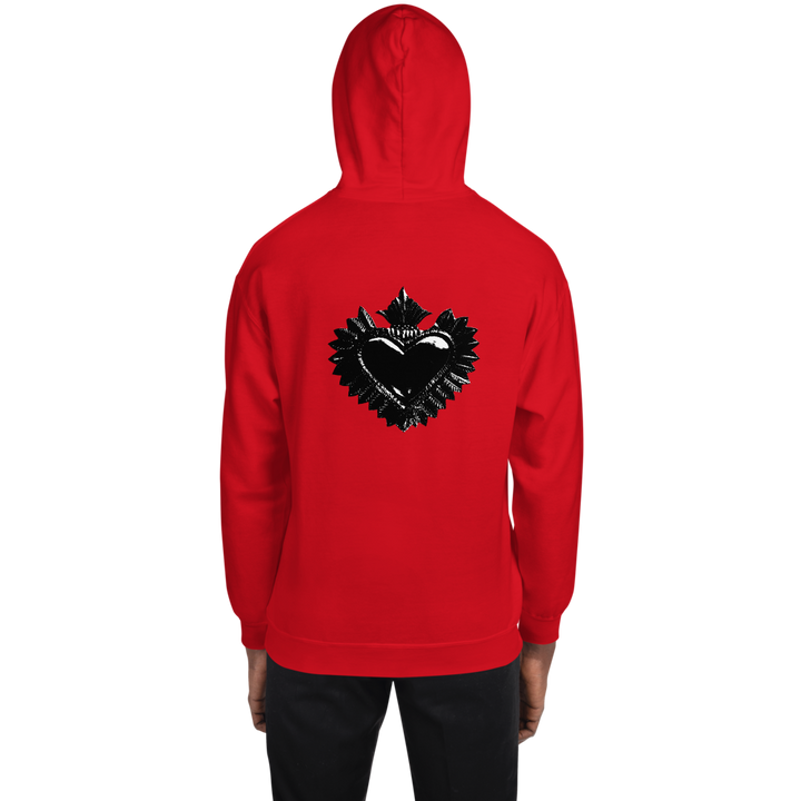 Hoodie Men - Darker Hearts, Black Heart