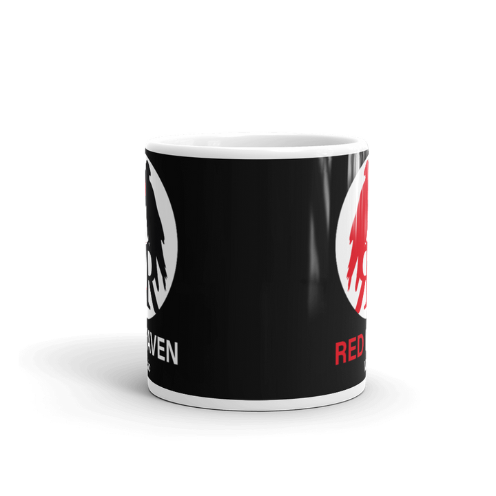 Mug - Red Raven Music Logo, black