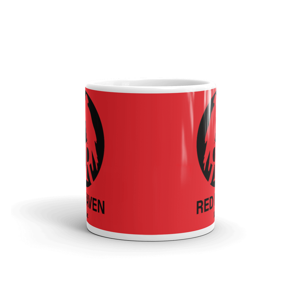 Mug - Red Raven Music Logo, red