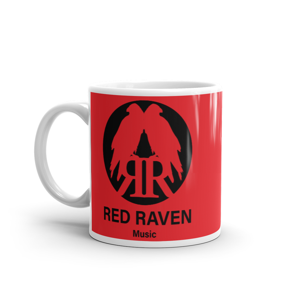 Mug - Red Raven Music Logo, red