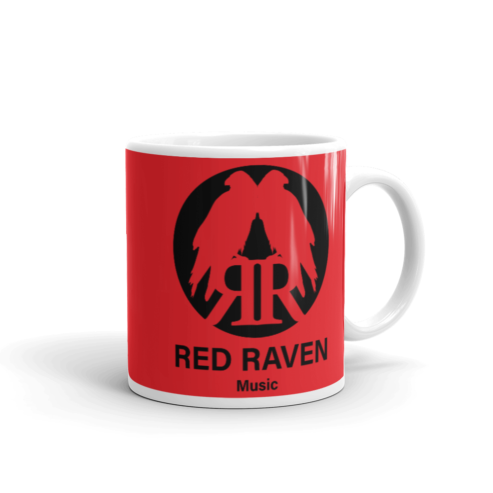 Mug - Red Raven Music Logo, red