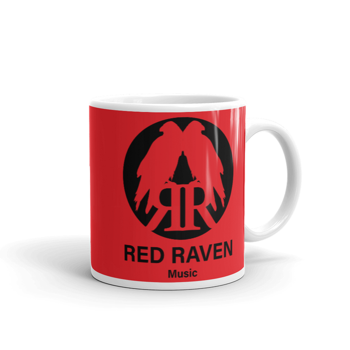 Mug - Red Raven Music Logo, red