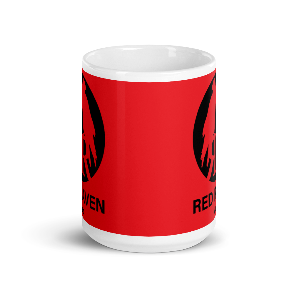 Mug - Red Raven Music Logo, red