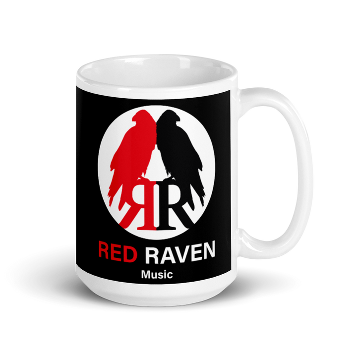 Mug - Red Raven Music Logo, black