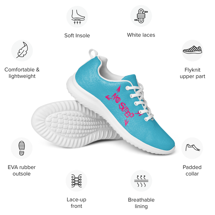 Sneakers Unisex - No Sleep (Nessun Dorma), Blue Sky Pink