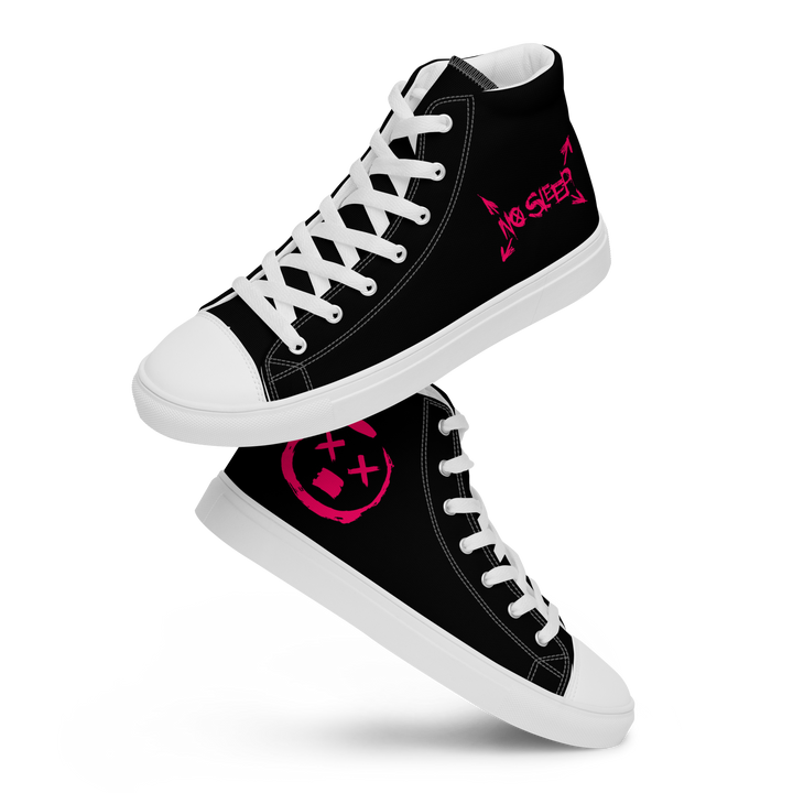 High-Top Shoes Unisex - No Sleep (Nessun Dorma), Black Pink