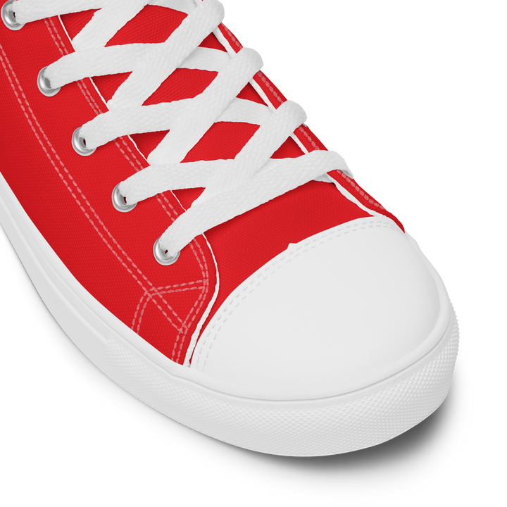 High-Top Shoes Women - Darker Hearts, Red