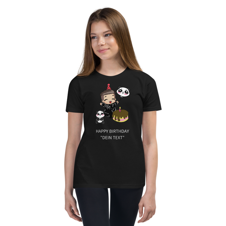 T-Shirt für Kinder Girls - Happy Birthday, personalisierbar