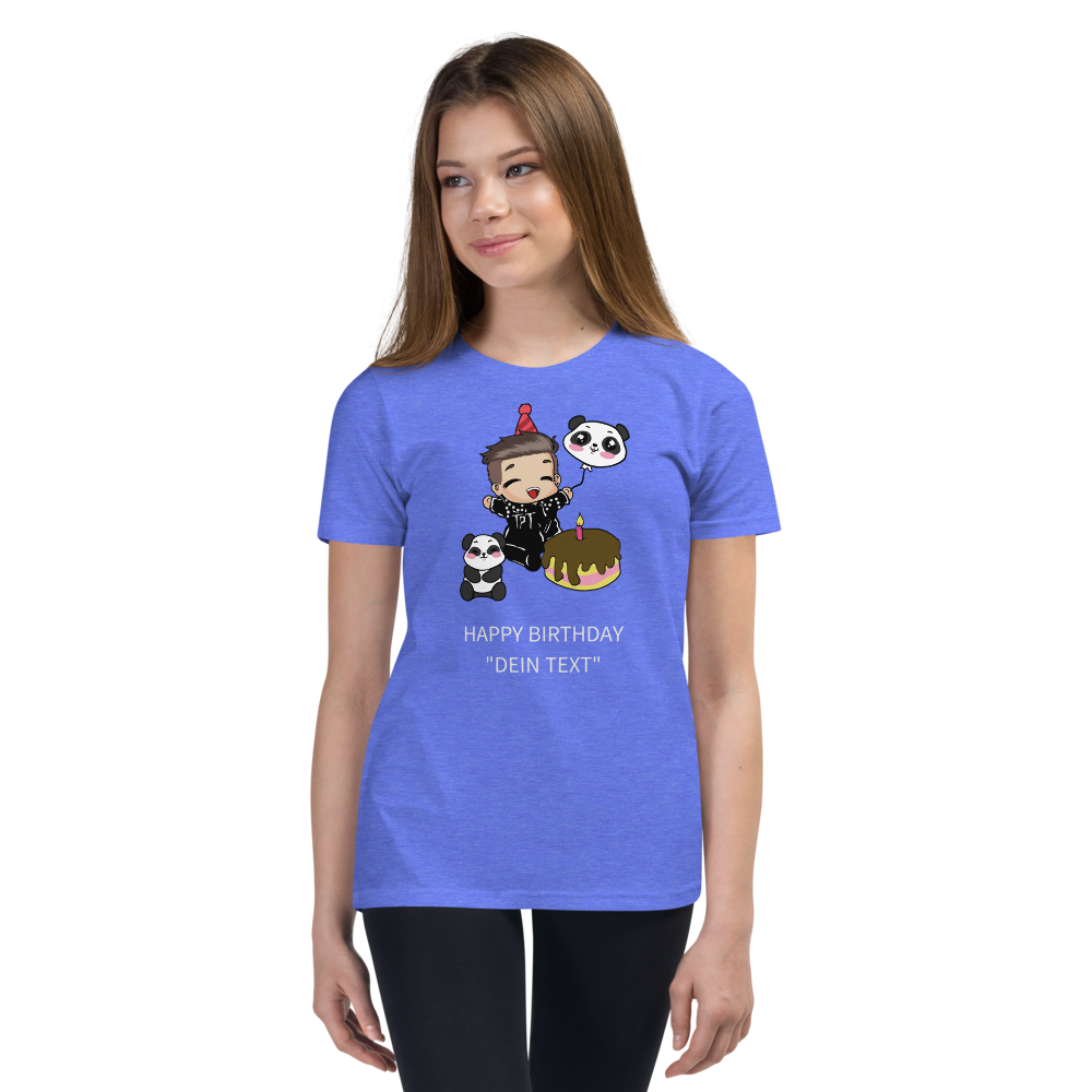 T-Shirt für Kinder Girls - Happy Birthday, personalisierbar